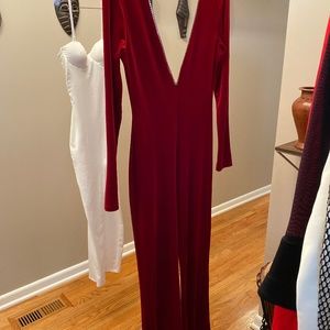 Red Velvet Jumpsuit